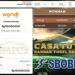 MAIN RECEH, CUAN GADANG!! MEMBER CASATOTO BAWA PULANG 10 JUTA DARI SBOBET SPORT!!