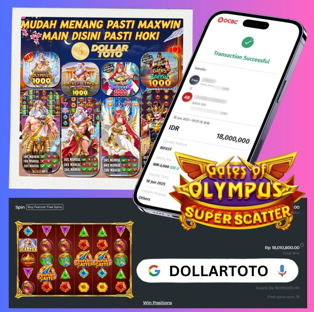 MAIN SANTAI, CUAN MEROKET!! JP 15JT GATES OF OLYMPUS SUPER SCATTER BIKIN KAGET DOLLARTOTO!!
