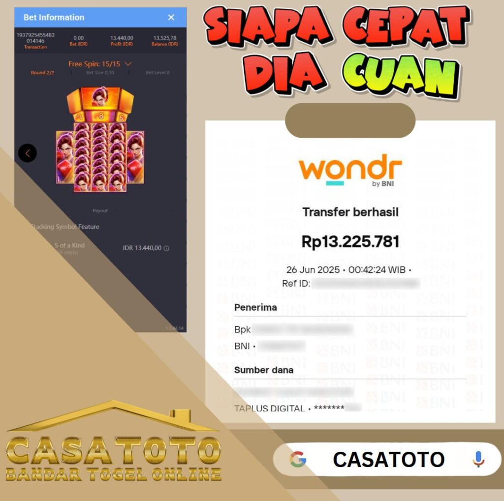 SLOT PALING GILA MINGGU INI!! KNOCKOUT RICHES BAYAR 13 JUTA DI CASATOTO!