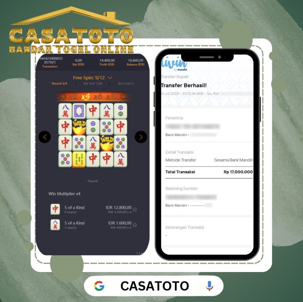 17 JUTA MASUK MULUS CUMA DARI MAHJONG WAYS! CASATOTO MEMANG TEMPATNYA HOKI SEJATI!