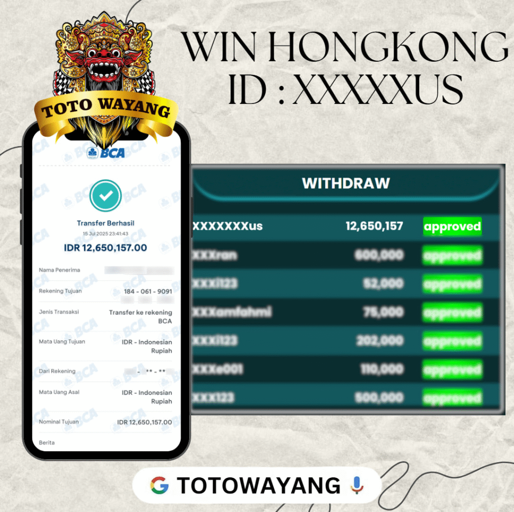 MEMBER TOTOWAYANG JACKPOT DI PASARAN HONGKONG