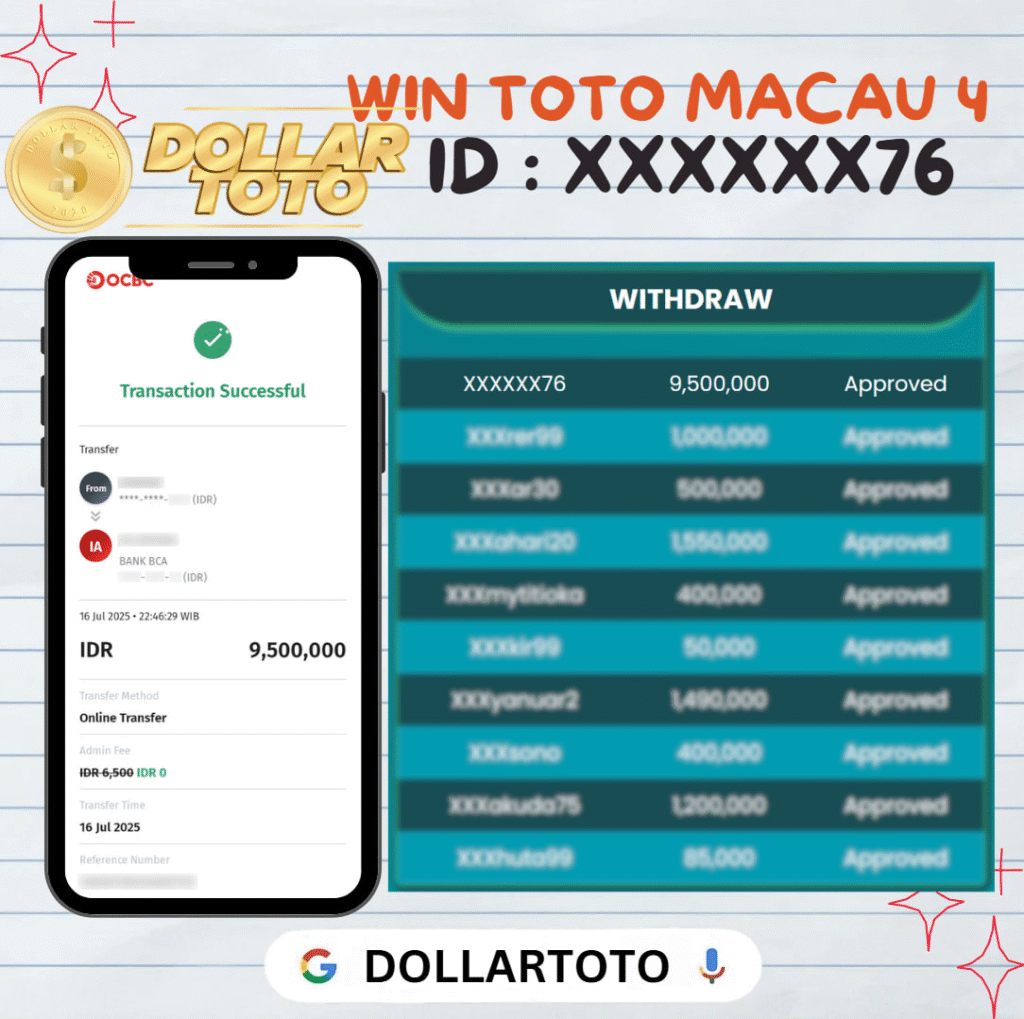 MEMBER DOLLARTOTO JACKPOT DI PASARAN TOTO MACAU 4