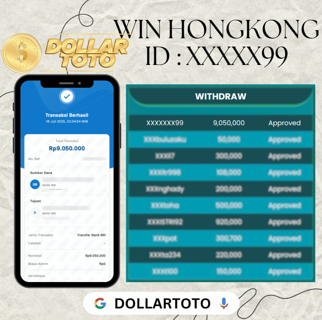 MEMBER DOLLARTOTO JACKPOT DI PASARAN HONGKONG