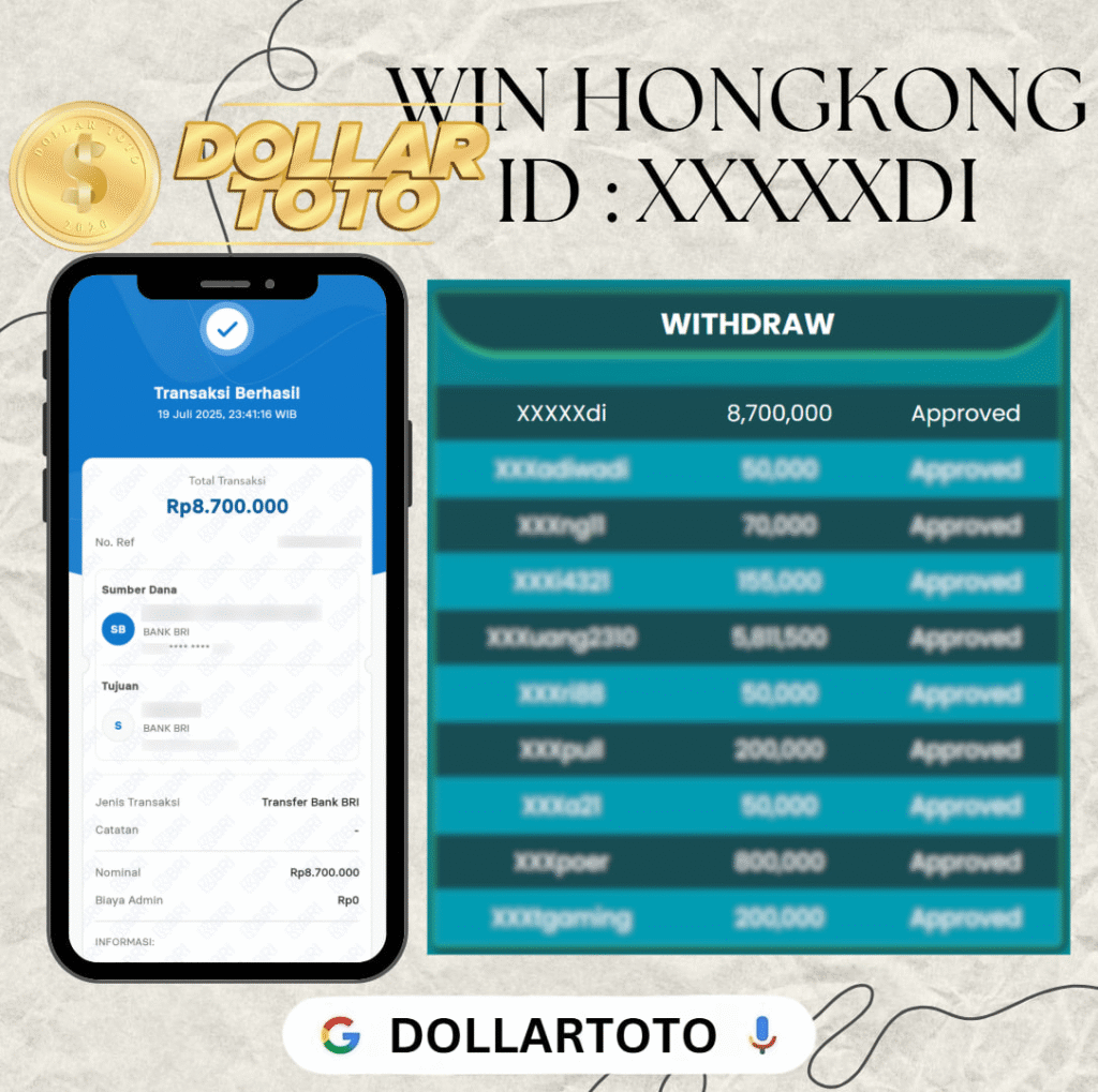 MEMBER DOLLARTOTO JACKPOT DI PASARAN HONGKONG