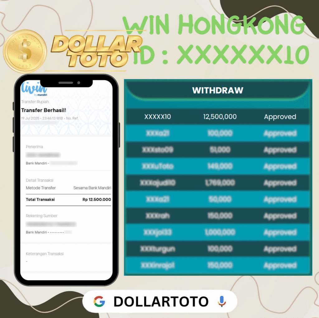 MEMBER DOLLARTOTO JACKPOT DI PASARAN HONGKONG
