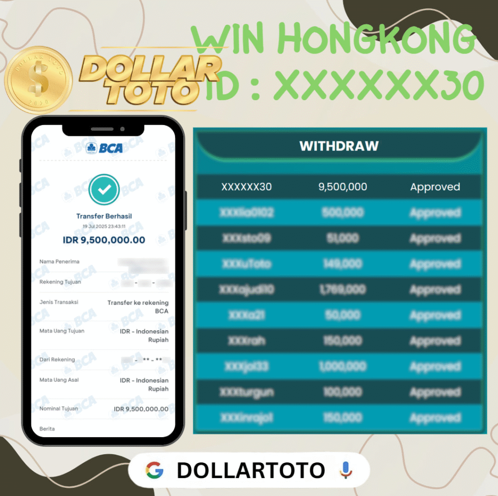 MEMBER DOLLARTOTO JACKPOT DI PASARAN HONGKONG