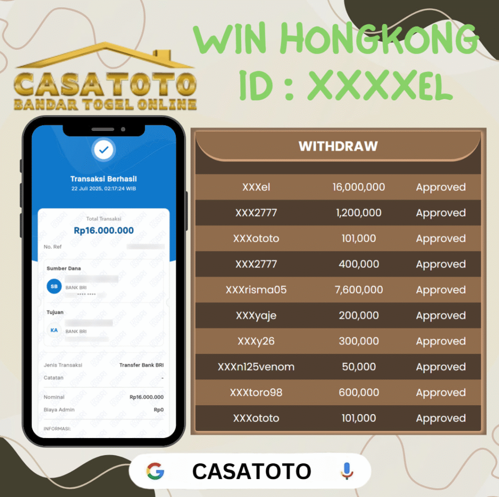 MEMBER CASATOTO JACKPOT DI PASARAN HONGKONG
