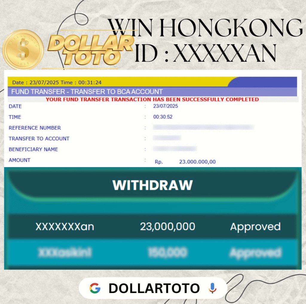MEMBER DOLLARTOTO JACKPOT DI PASARAN HONGKONG