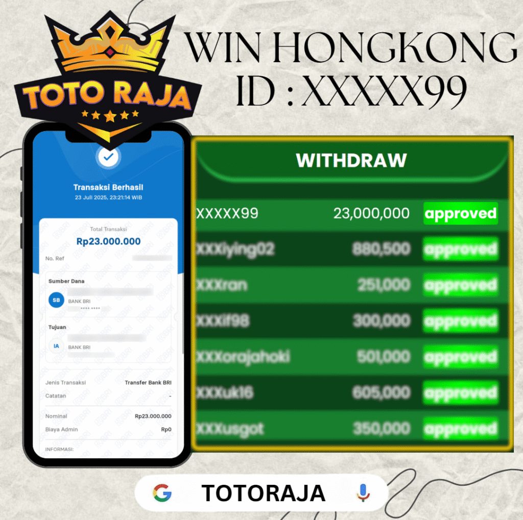 MEMBER TOTORAJA JACKPOT DI PASARAN HONGKONG