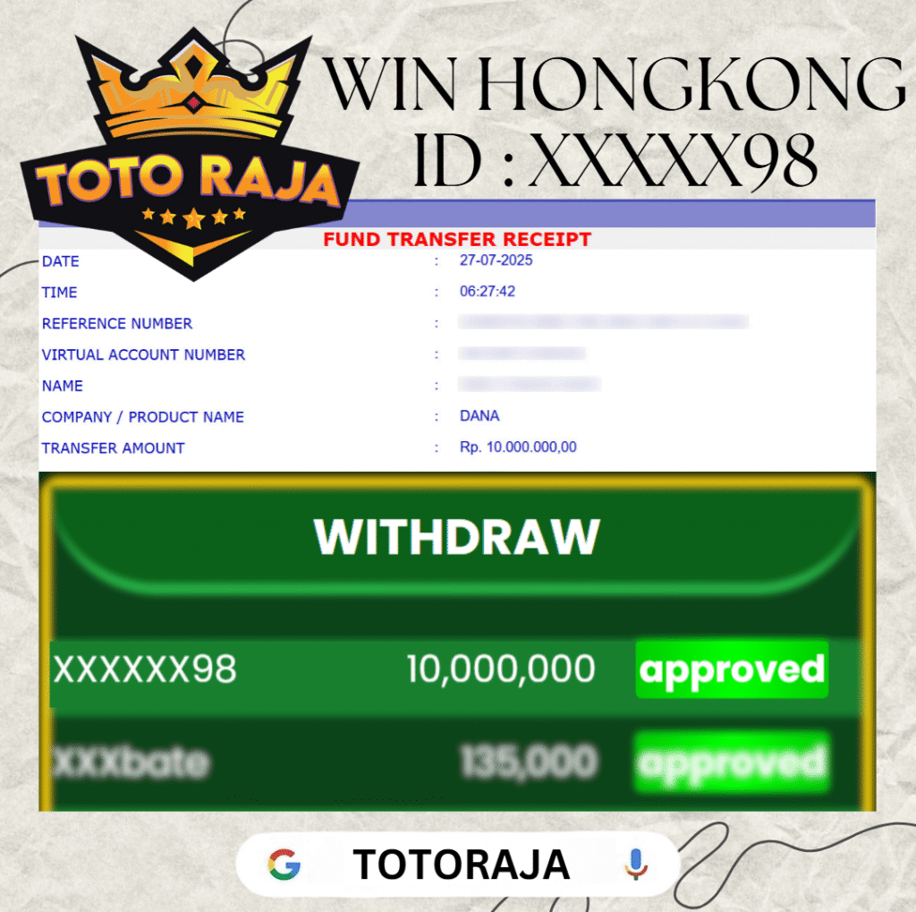 MEMBER TOTORAJA JACKPOT DI PASARAN HONGKONG