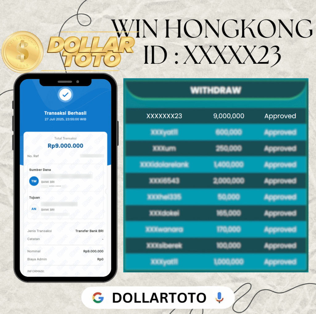 MEMBER DOLLARTOTO JACKPOT DI PASARAN HONGKONG