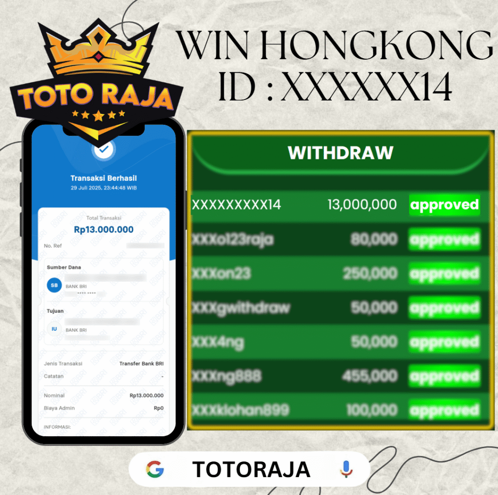 MEMBER TOTORAJA JACKPOT DI PASARAN HONGKONG