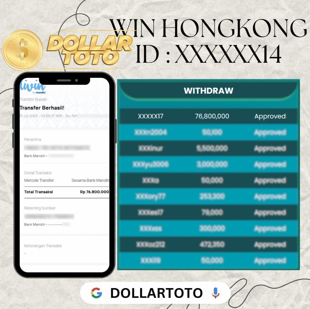 MEMBER DOLLARTOTO JACKPOT DI PASARAN HONGKONG