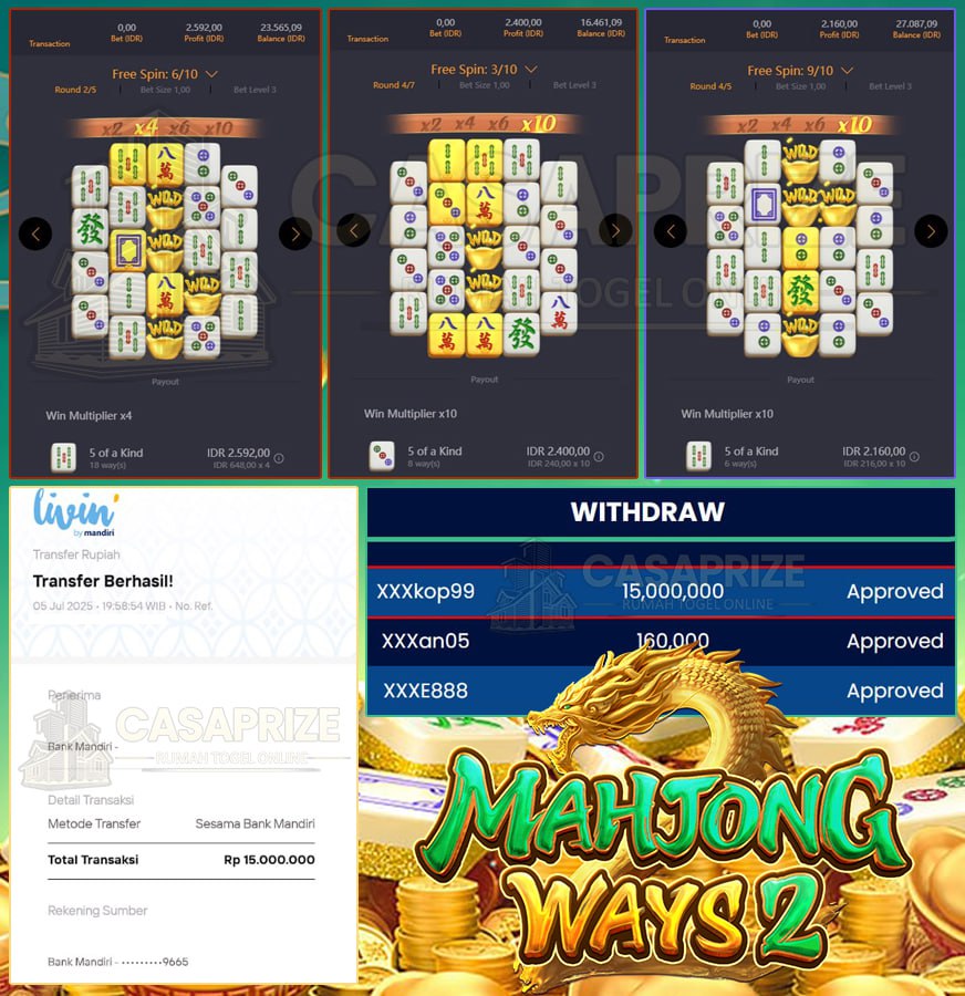 PGSOFT LAGI BAWA CUAN BOSKU!! WIN LAGI SEBESAR 15 JT DI CASAPRIZE!!