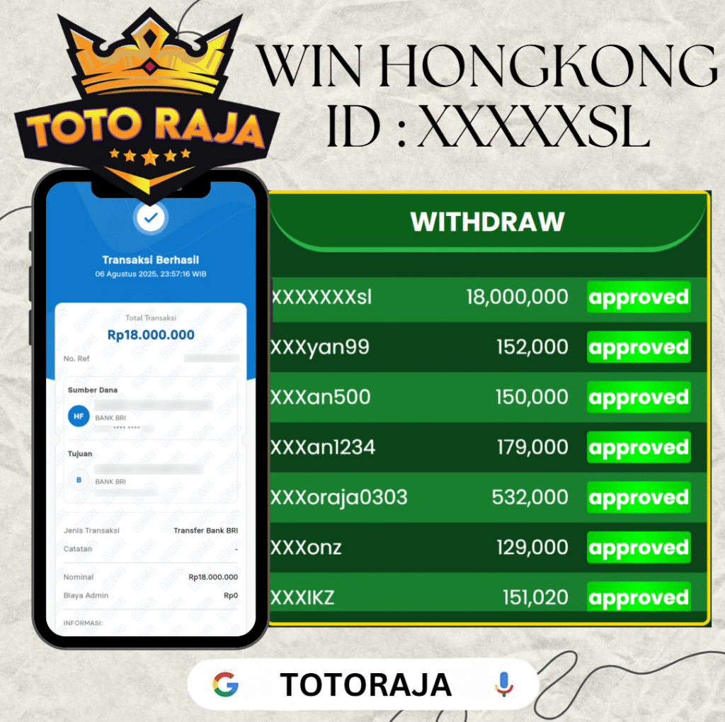 MEMBER TOTORAJA JACKPOT DI PASARAN HONGKONG