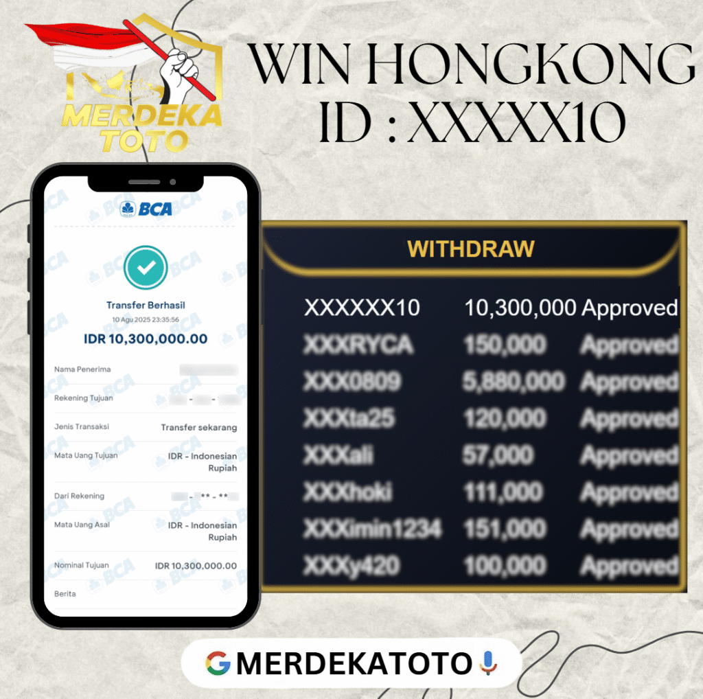 MEMBER MERDEKATOTO JACKPOT DI PASARAN HONGKONG