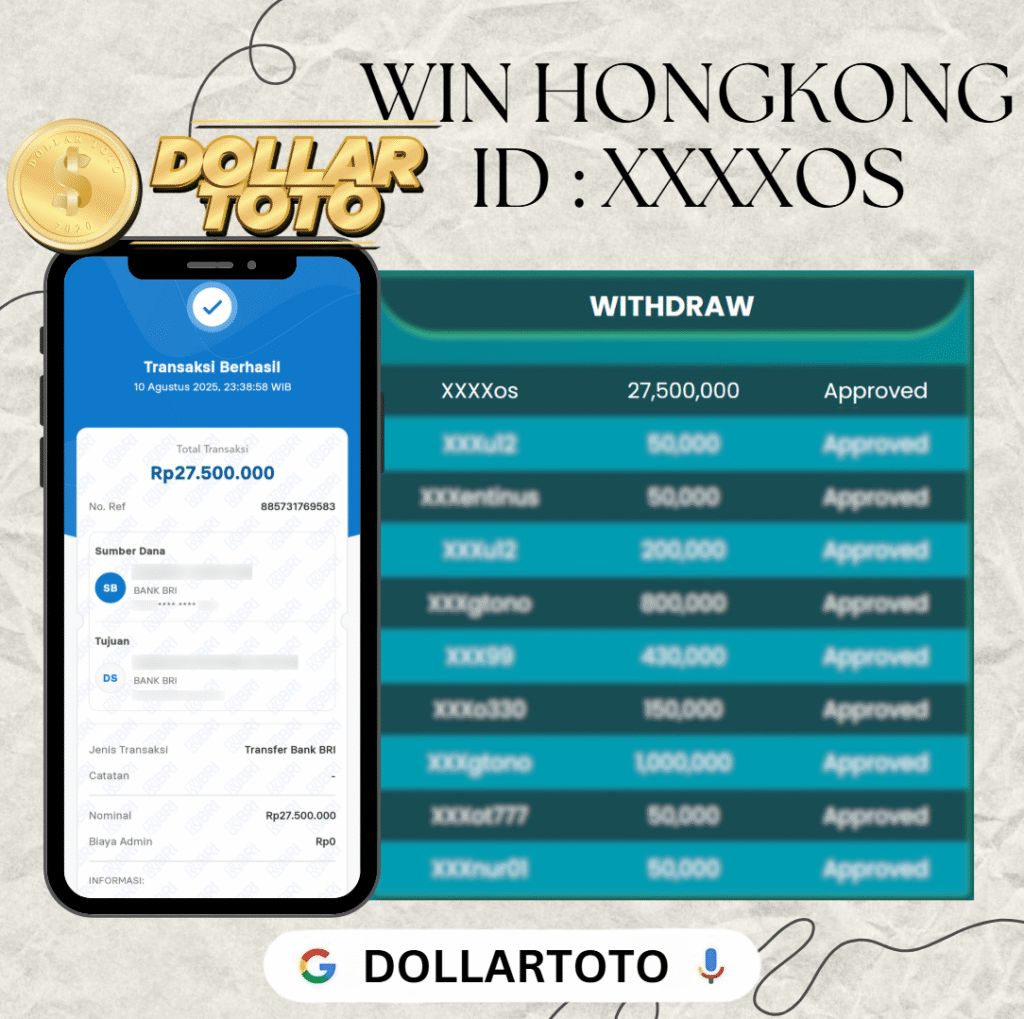 MEMBER DOLLARTOTO JACKPOT DI PASARAN HONGKONG