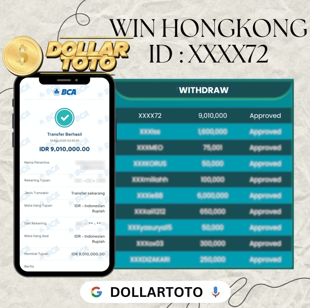 MEMBER DOLLARTOTO JACKPOT DI PASARAN HONGKONG