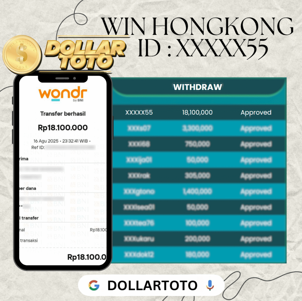 MEMBER DOLLARTOTO JACKPOT DI PASARAN HONGKONG