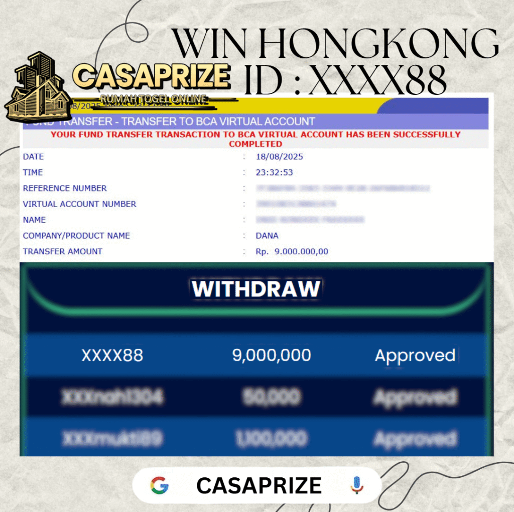 MEMBER CASAPRIZE JACKPOT DI PASARAN HONGKONG