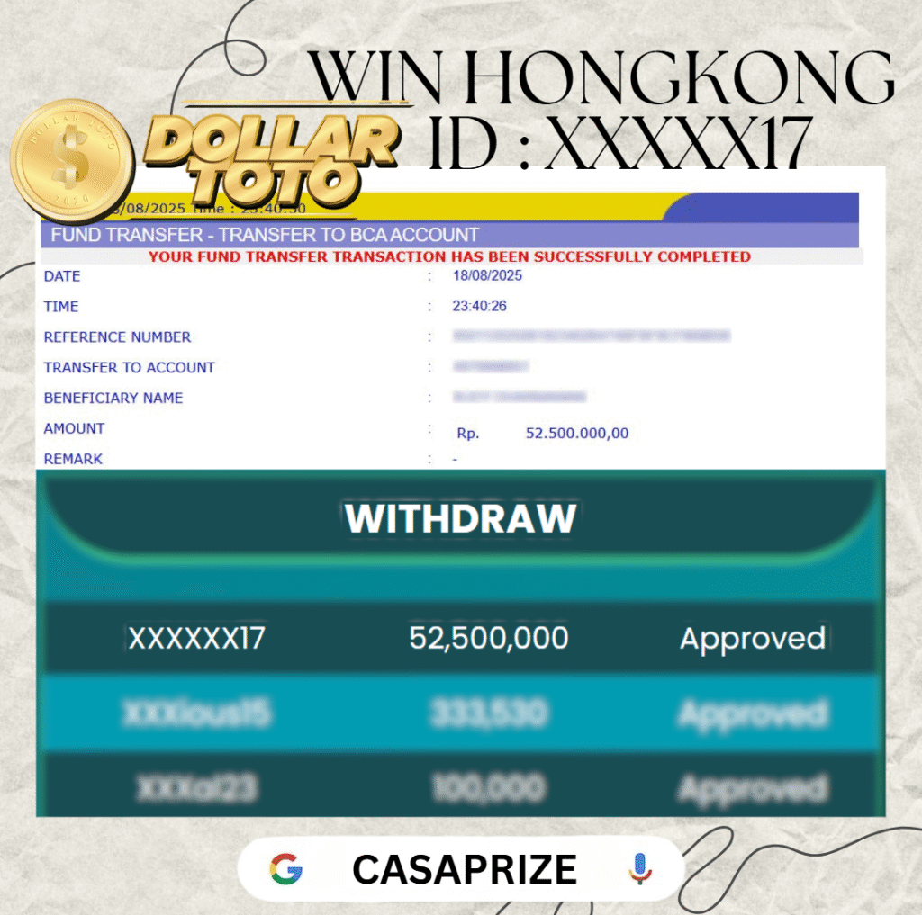 MEMBER DOLLARTOTO JACKPOT DI PASARAN HONGKONG