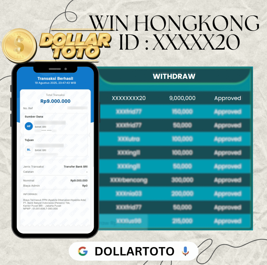 MEMBER DOLLARTOTO JACKPOT DI PASARAN HONGKONG