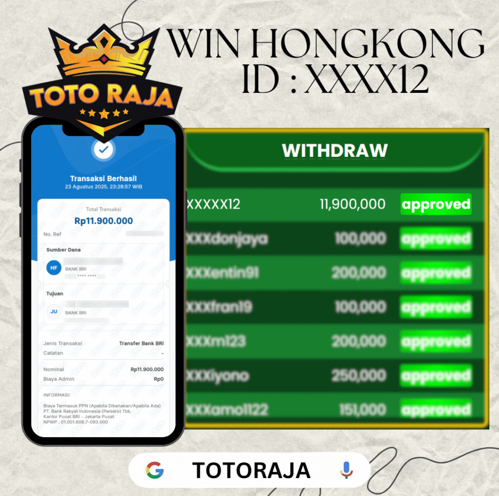 MEMBER TOTORAJA JACKPOT DI PASARAN HONGKONG