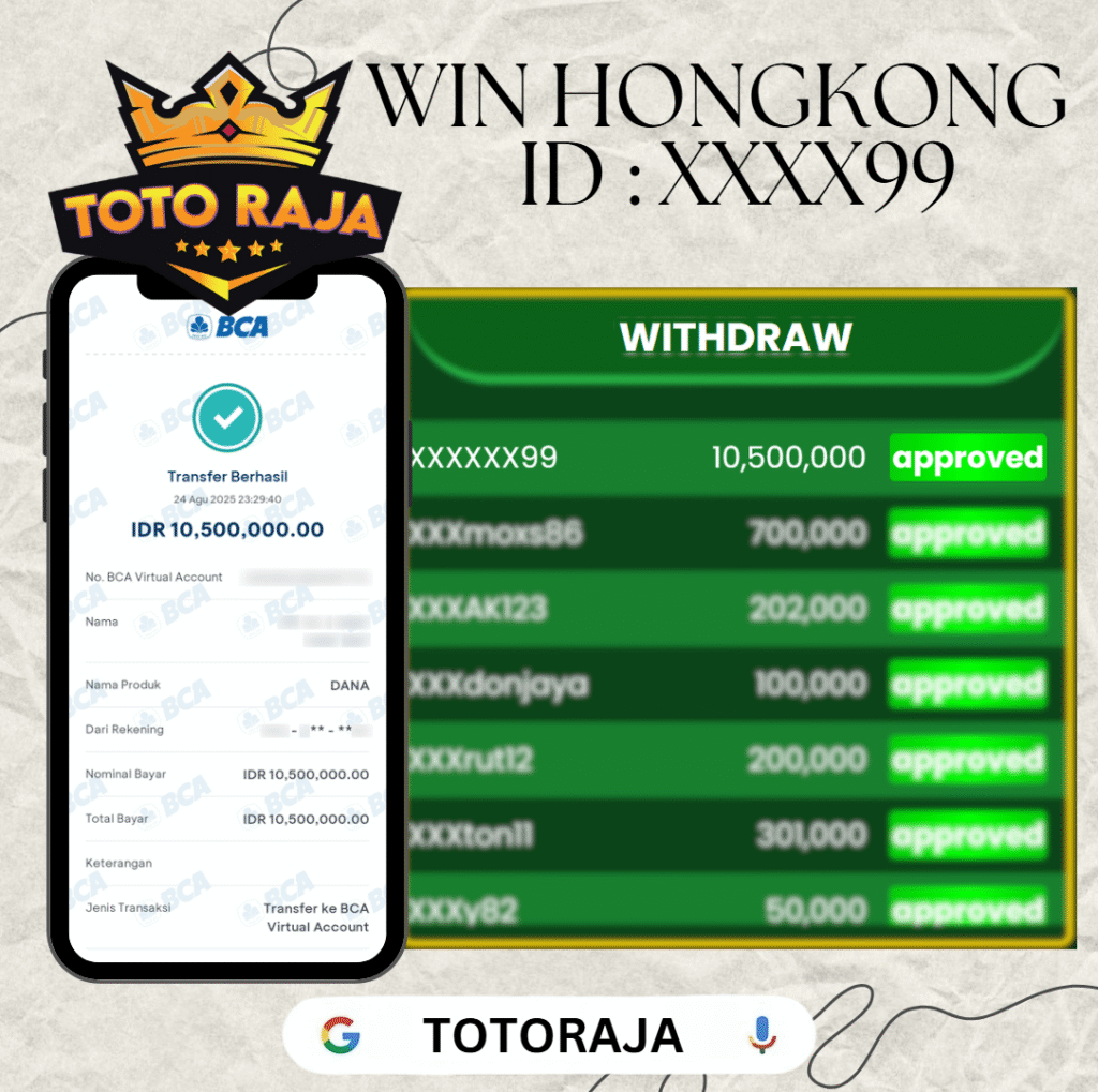 MEMBER TOTORAJA JACKPOT DI PASARAN HONGKONG