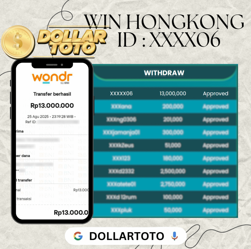 MEMBER DOLLARTOTO JACKPOT DI PASARAN HONGKONG