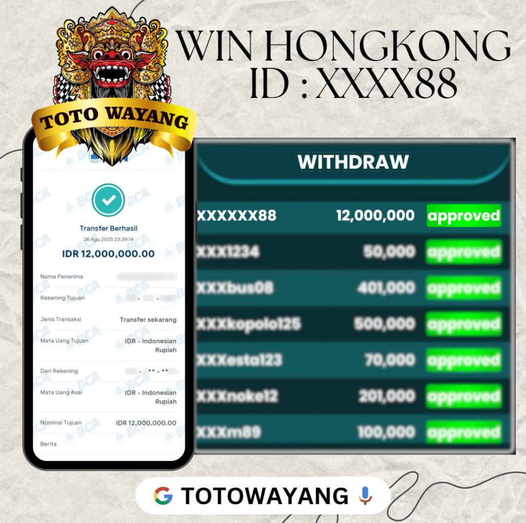 MEMBER TOTOWAYANG JACKPOT DI PASARAN HONGKONG