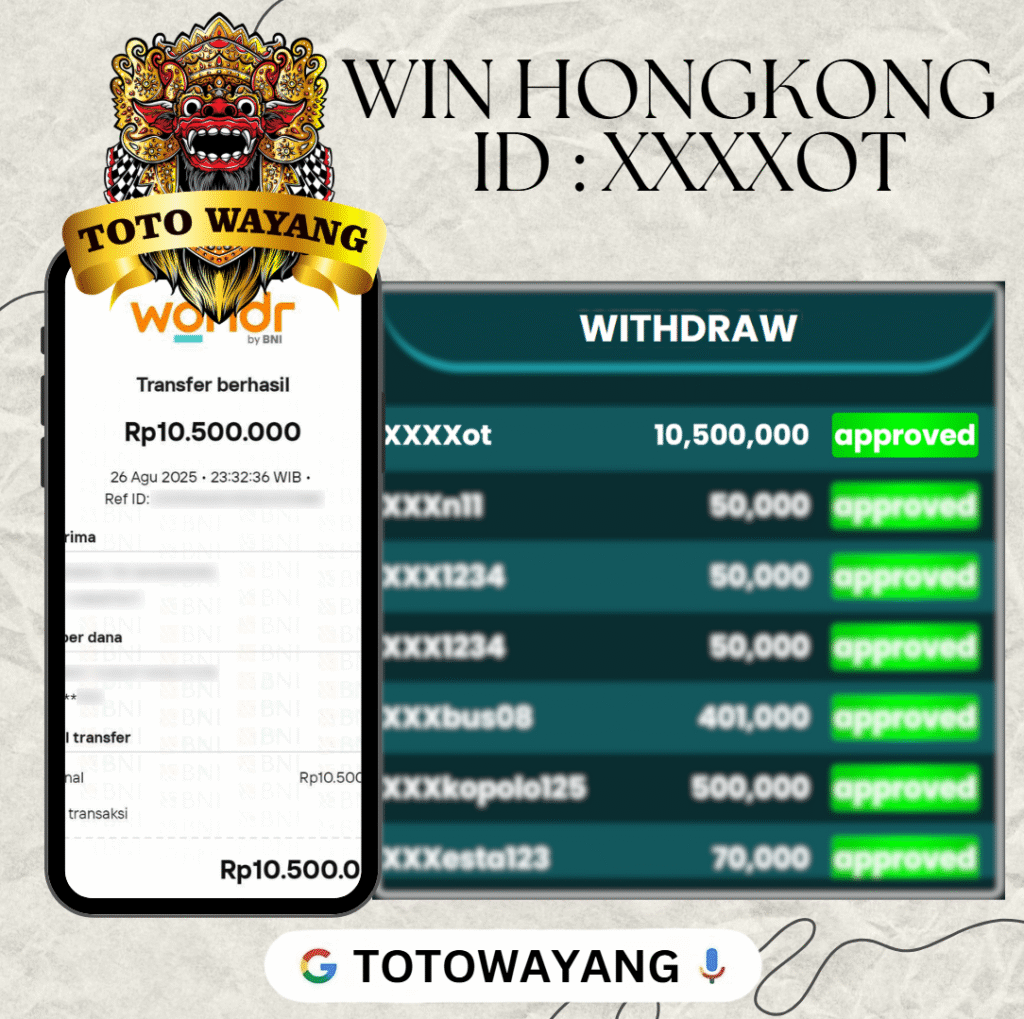 MEMBER TOTOWAYANG JACKPOT DI PASARAN HONGKONG