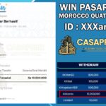 SELAMAT KEPADA MEMBER CASAPRZE PASUS DIPASARAN MOROCCO QUATRO 17