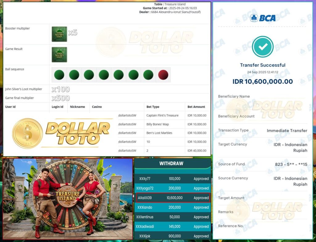 BERBURU CUAN DI TRASURE ISLAND!! SPIN PEACH, CUAN 10JT NGGA ADA LAWAN!!