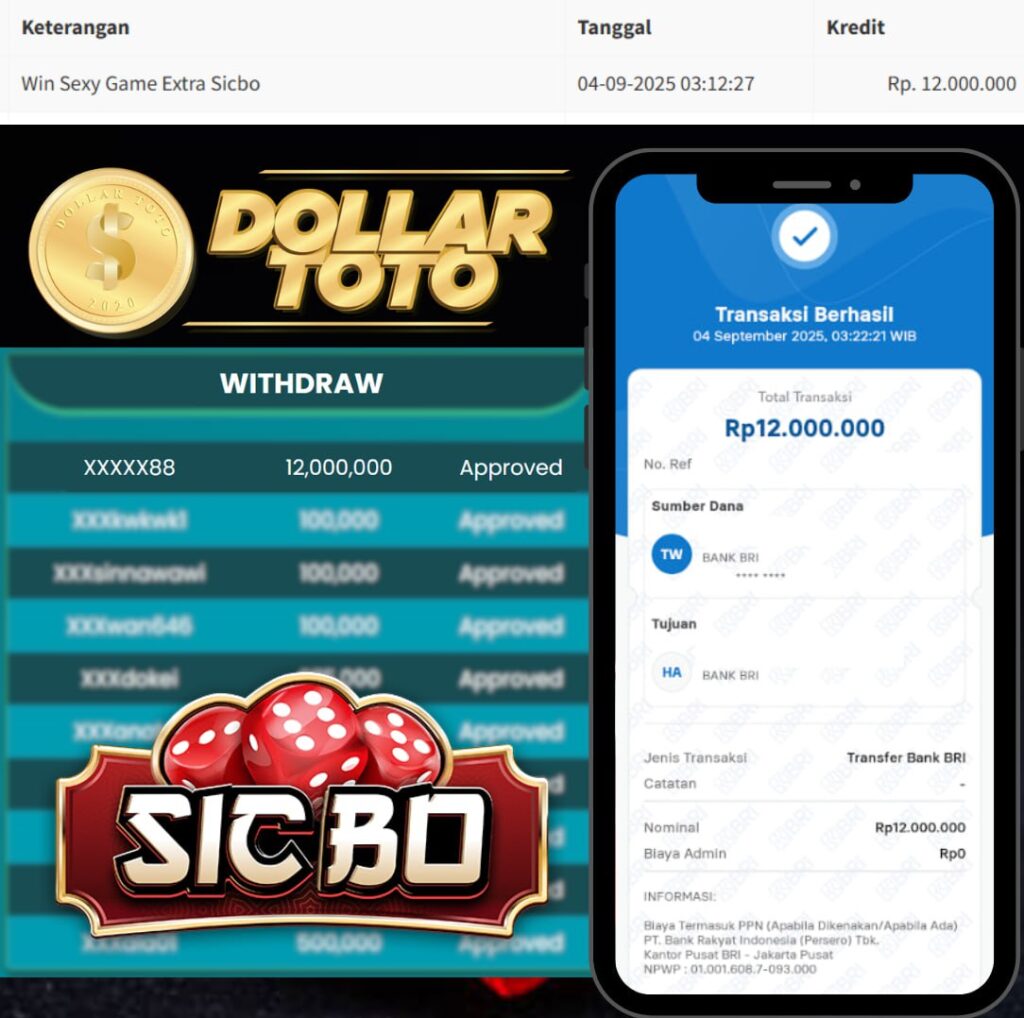 JACKPOT TERUSSS!! MAIN DI DOLLARTOTO LANGSUNG CUAN 12JT!!