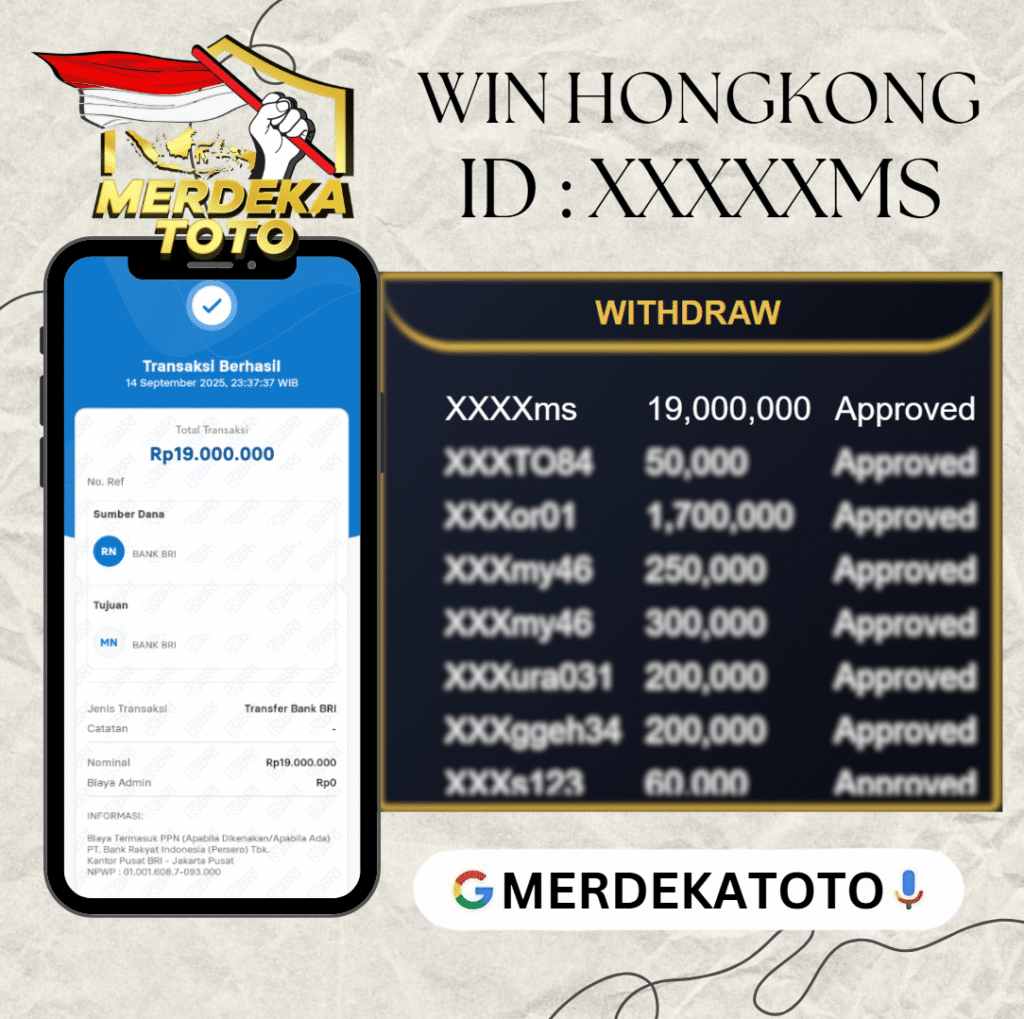 MEMBER MERDEKATOTO JACKPOT DI PASARAN HONGKONG