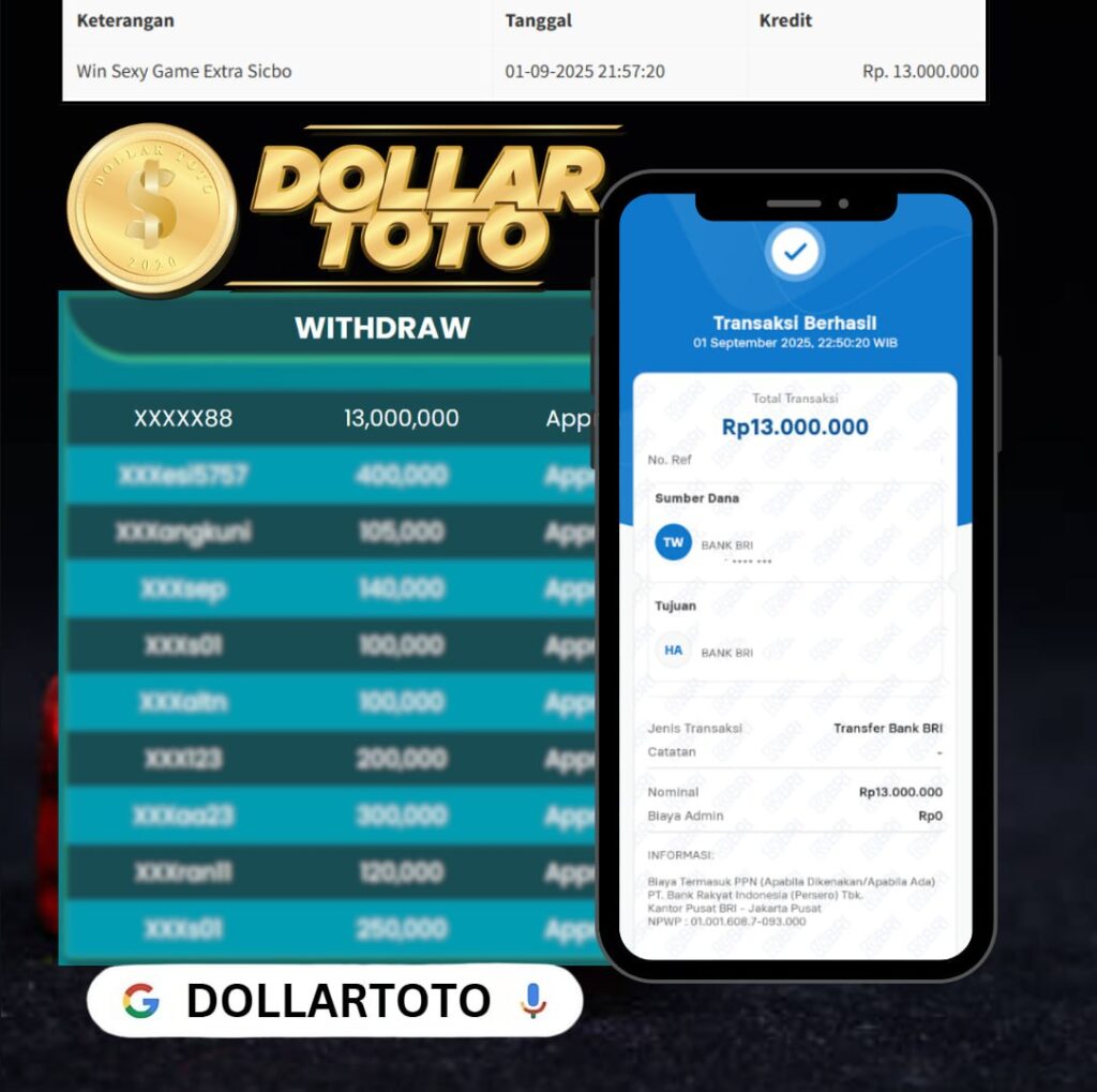 DOLLARTOTO BAWA HOKI TERUS , WIN SEBESAR 13 JT DI GAME SEXY GAMING