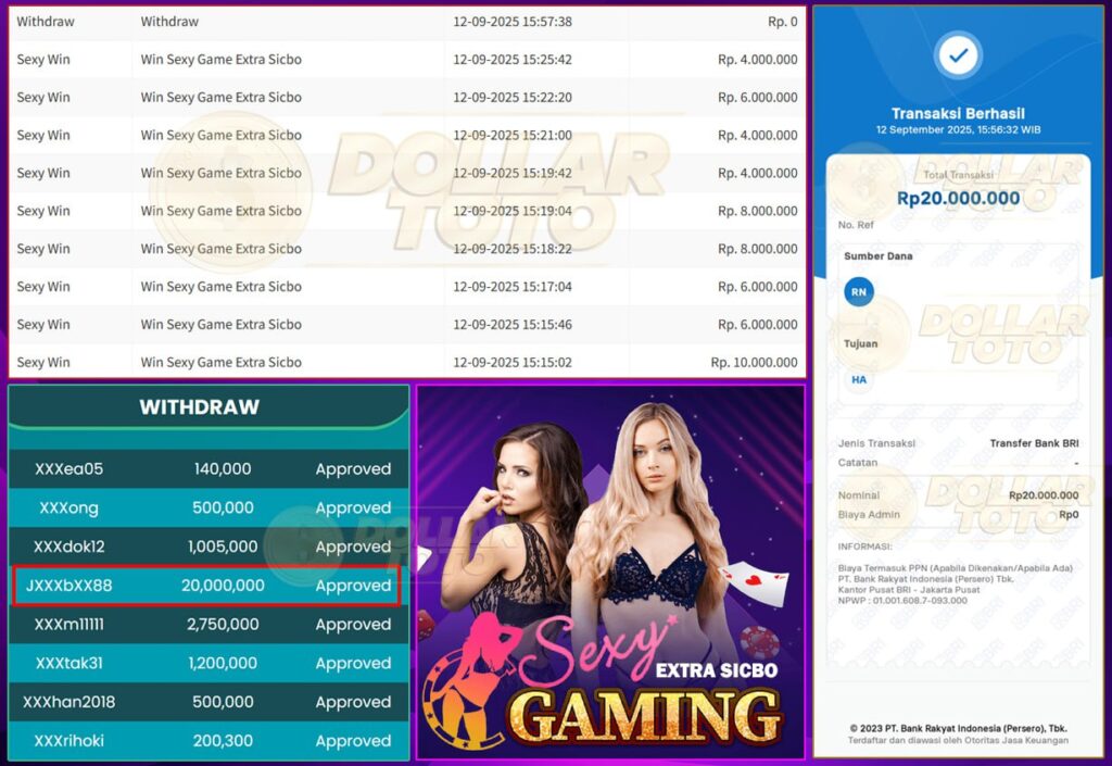 GACOR PARAH!! BARU MULAI LANGSUNG WITHDRAW 20 JUTA!! SEXY GAMING GA MASUK AKAL!!
