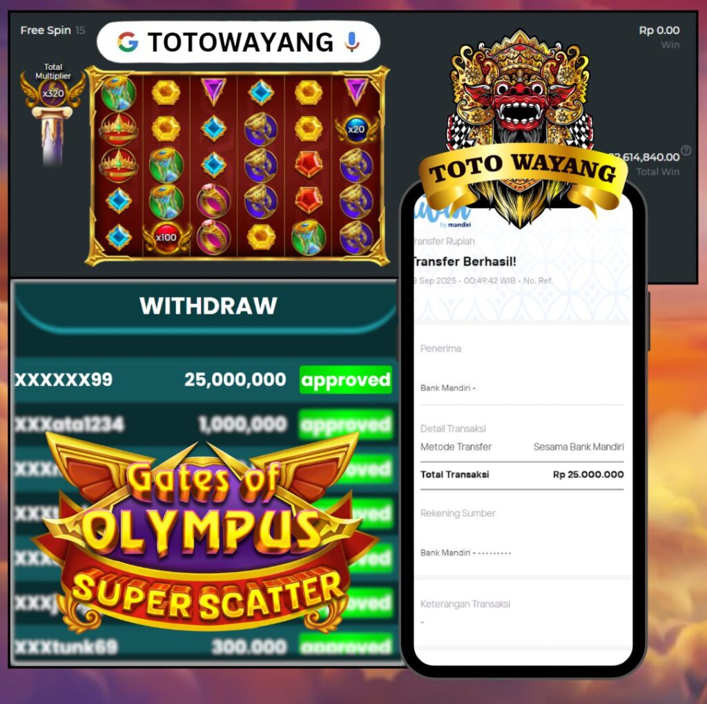 CUAN NONSTOP DI TOTO WAYANG!! MEMBER SETIA BERHASIL RAIH 25 JUTA!!