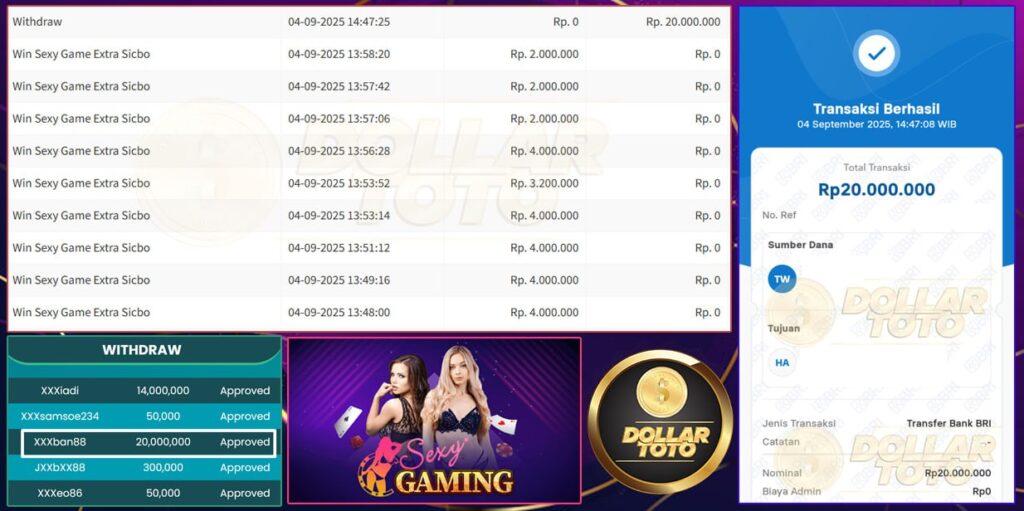 HOKI BERSINAR DI DOLLARTOTO! BANJIR CUAN 20 JT DI CASINO!!