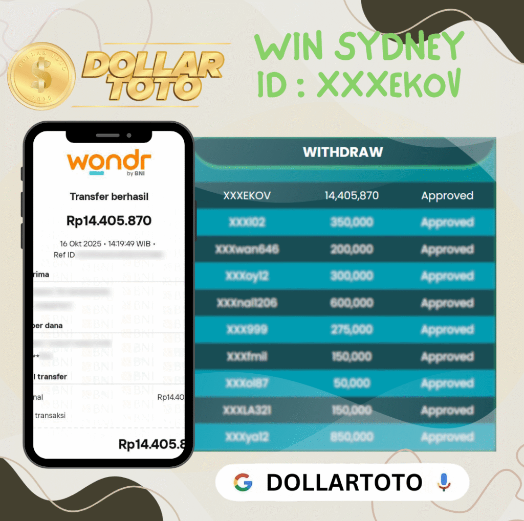 MEMBER XXXEKOV DOLLARTOTO JACKPOT DI PASARAN SYDNEY