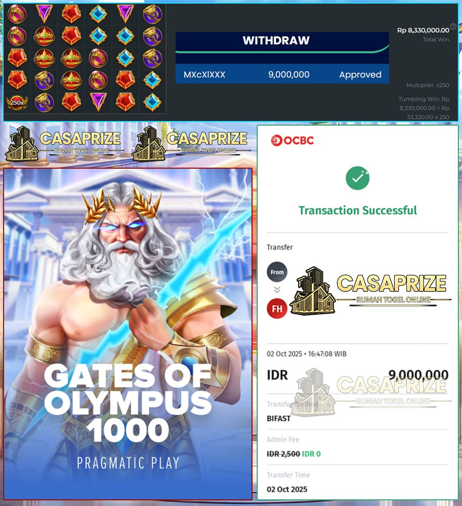 GETARAN AJAIB DARI GASTES OF OLYMPUS 1000 HADIRKAN CUAN DERAS!! JACKPOT 9JT LANGSUNG MENDARAT MULUS!!