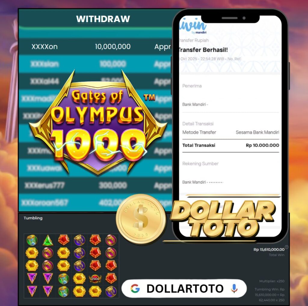 DEWA PETIR KASI CUAN, JACKPOT 10 JUTA DI PRAGMATIC PLAY – GATES OF OLYMPUS 1000 MENDARAT!!