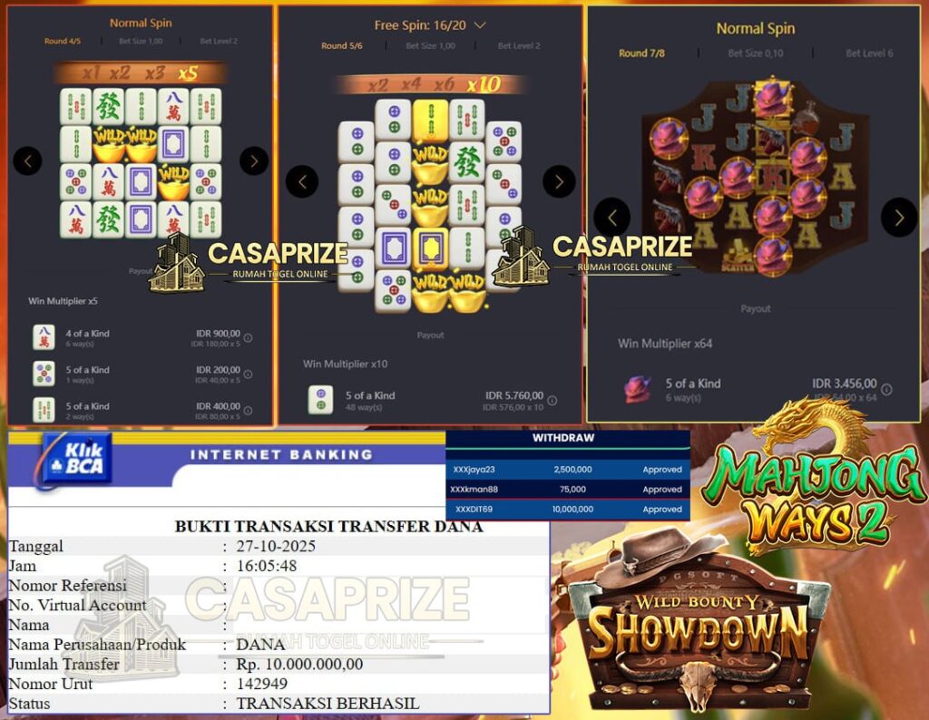 DOUBLE KEMENANGAN FANTASTIS!! JACKPOT 10JT TANPA AMPUN, TANPA RIBET!!