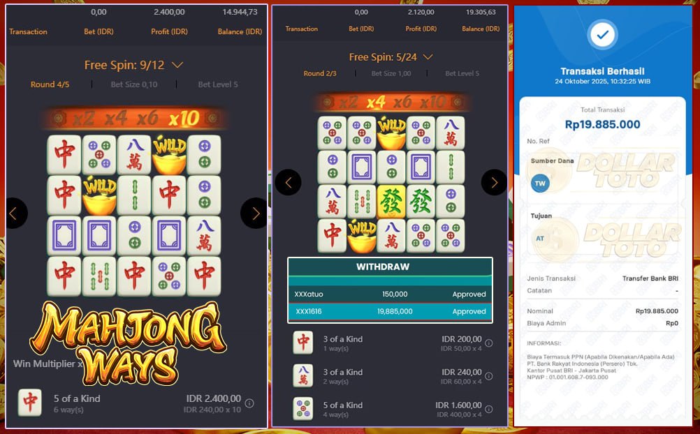 CUAN PANAS DARI MAHJONG WAYS BERHASIL BAWA PULANG CUAN SEBESAR 19 JUTA!!
