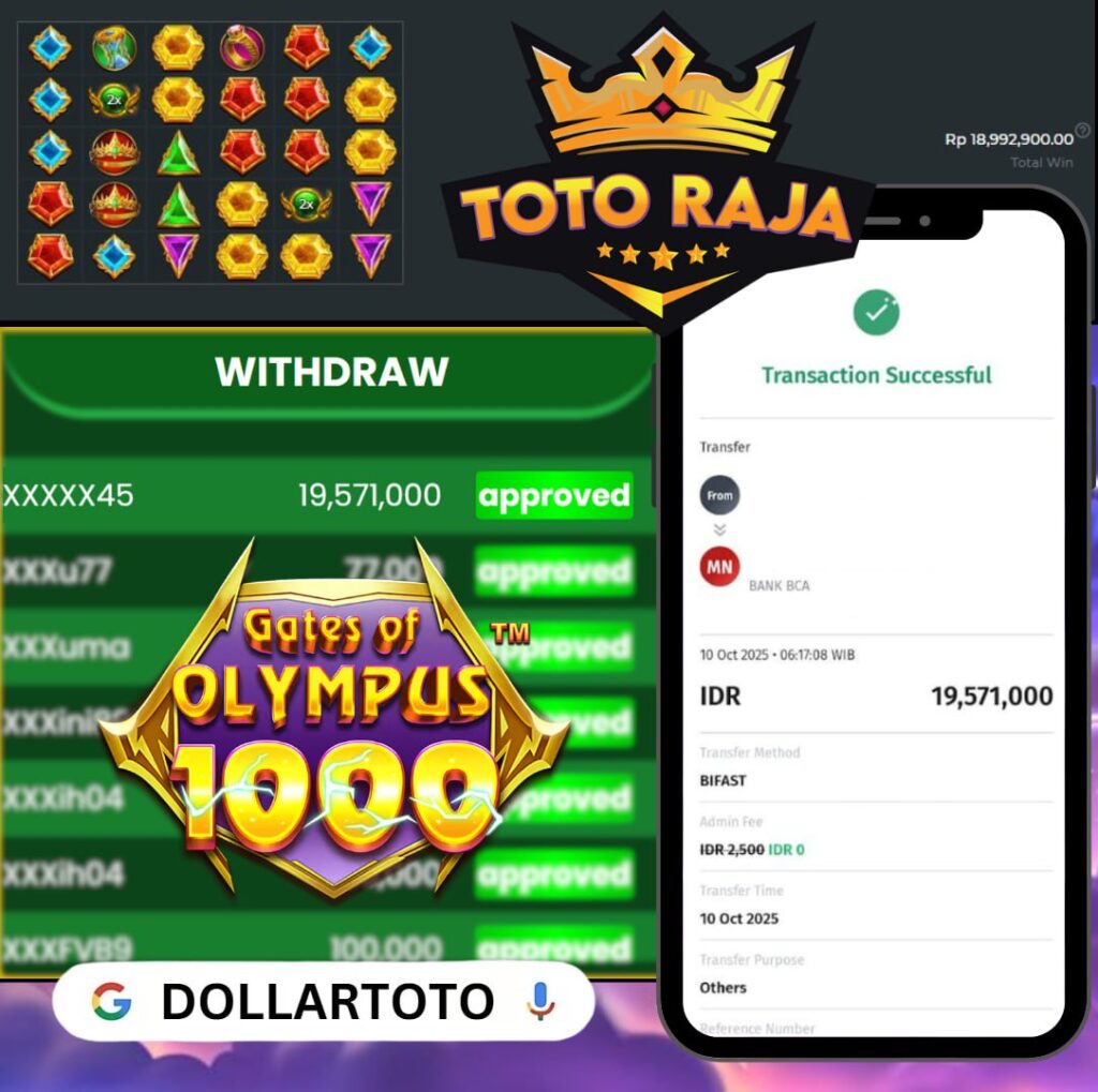 GATES OF OLYMPUS 1000 JOSS LAGI DI TOTORAJA BOSKU , WIN HINGGA 19 JT !