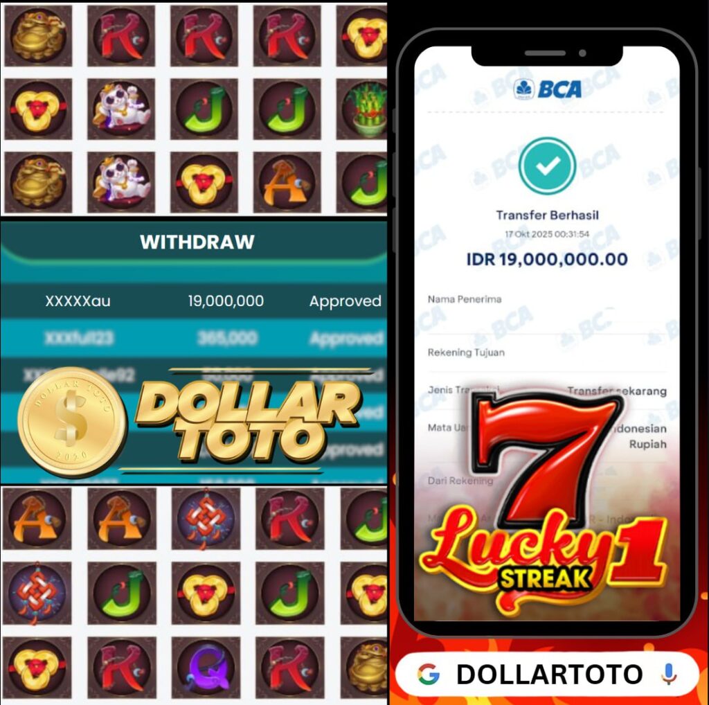19 JUTA LANGSUNG DI TERIMA!! DOLLARTOTO GAK PERNAH BOSAN BAGI BAGI UANG NYA!!