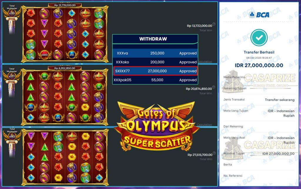 CASAPRIZE KENA SAMBARAN PETIR KAKEKK!! MODAL RECEH JACKPOT MEGAH!!