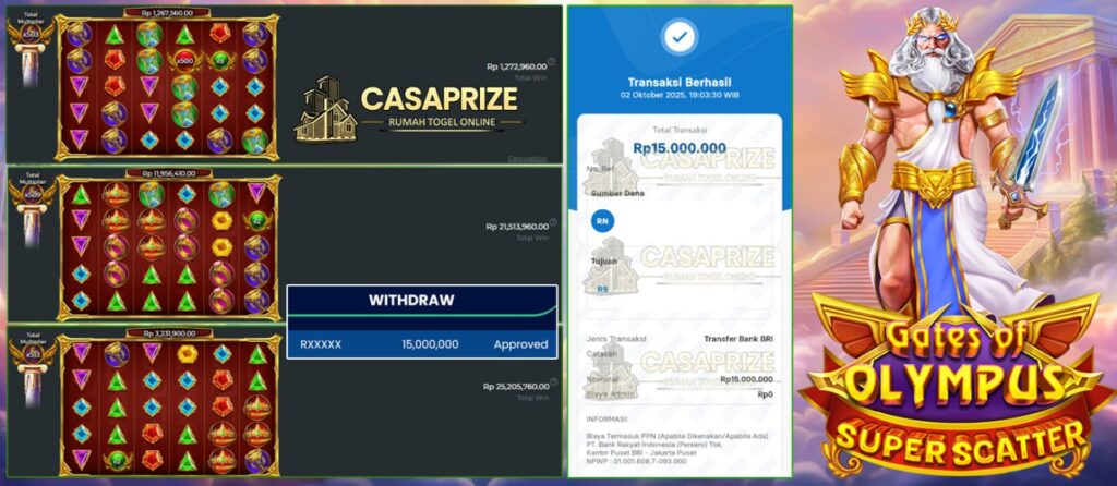 SUPER SCATTER MENDARAT DAN LANGSUNG MENGGUNCANG KEMENANGAN BESAR HINGGA 15JT!!