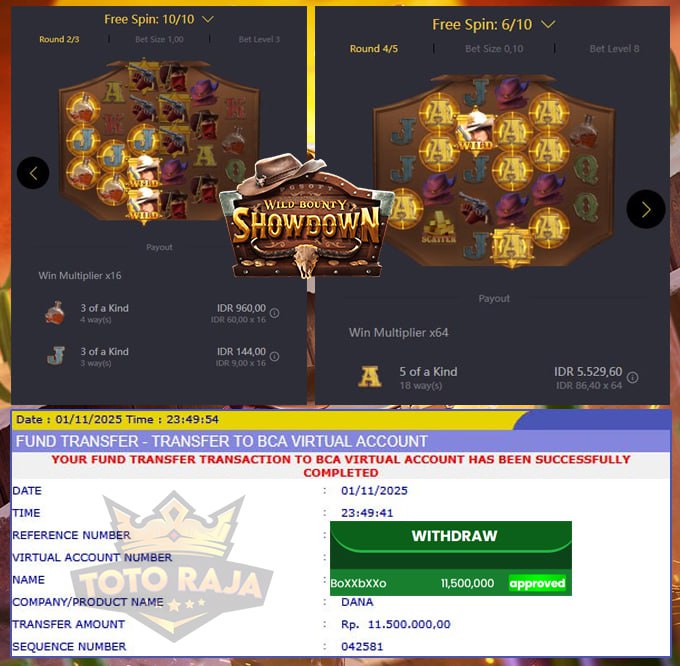 JAGOAN GAK PERLU BANYAK CERTIA, CUKUP BAWA PULANG 11JT !! PGSOFT – WILD BOUNTY SHOWDOWN BIKIN SALDO NAIK LEVEL!