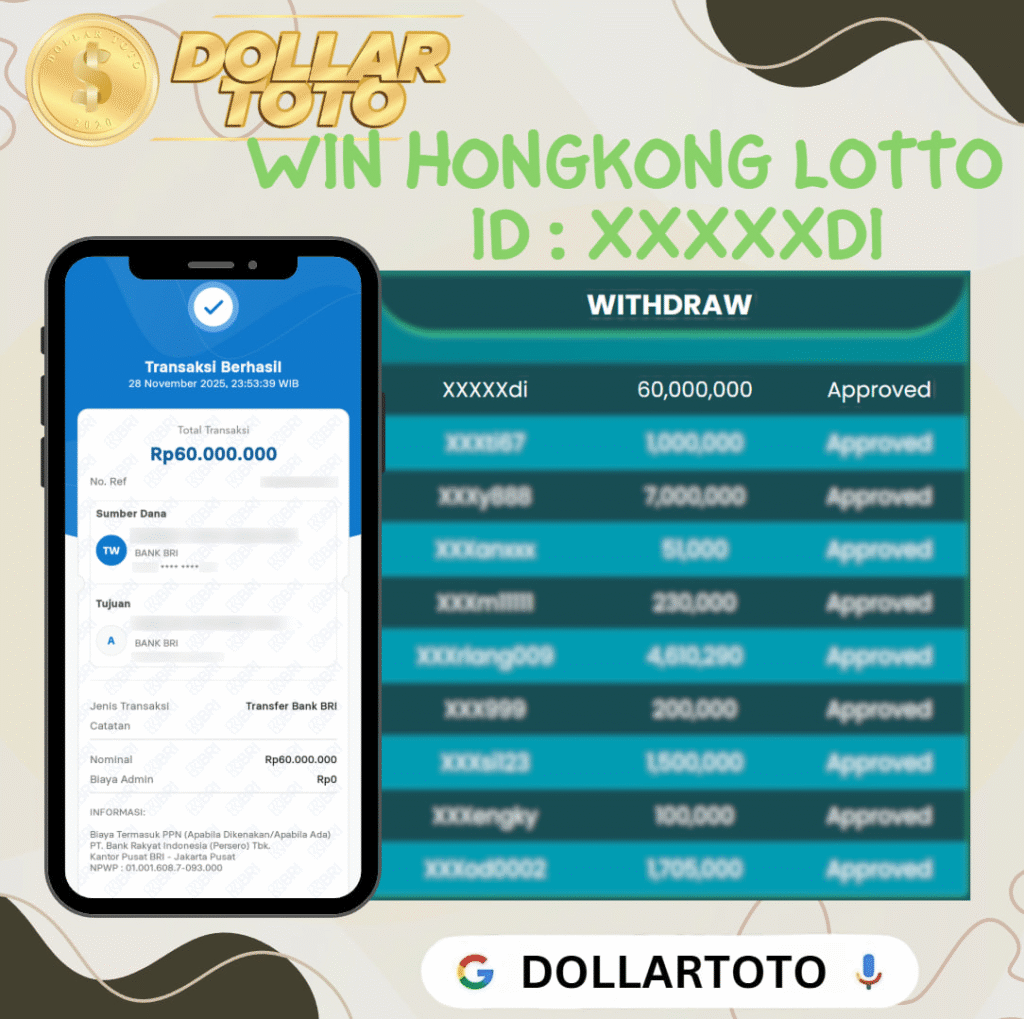 MEMBER DOLLARTOTO JACKPOT DI PASARAN HONGKONG LOTTO